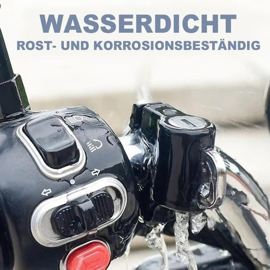 Multifunctional motorcycle helmet lock