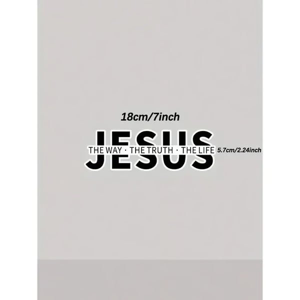 💥Jesus-The Way The Truth The Life Christian Vinyl Decal Car Sticker
