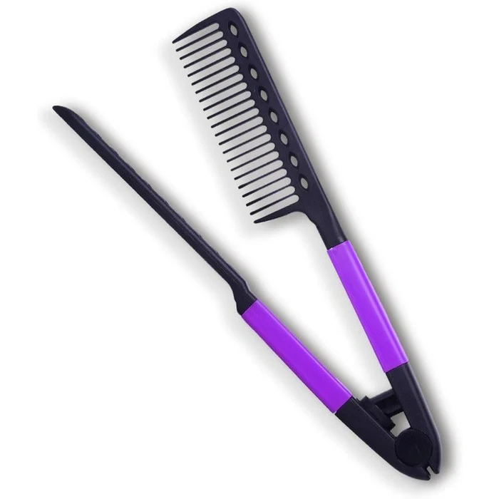 Heat-Resistant V Comb for Hair Straightening & Styling