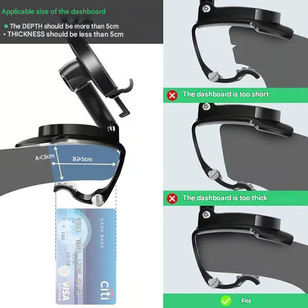 🏆New Arrival 360 Degree Rotating Car Dashboard Phone Holder