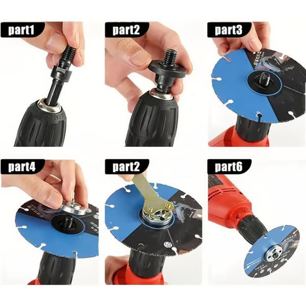 Conversion Angle Grinding Adapter Connecting Rod Kit for Electric Drill