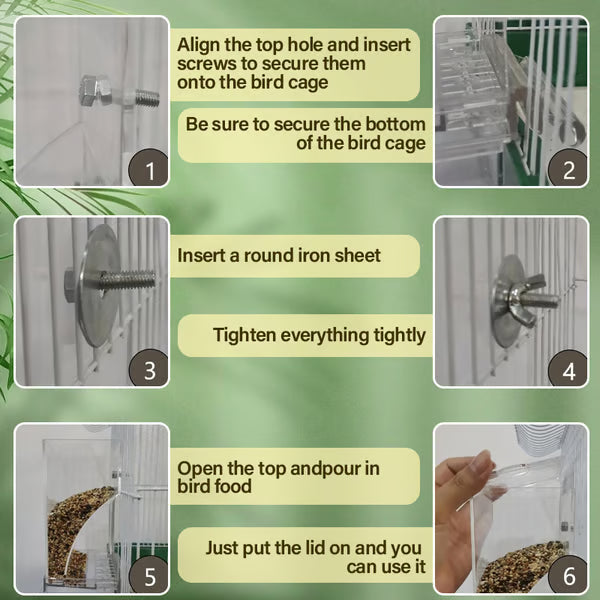 🔥No Mess Automatic Bird Feeder