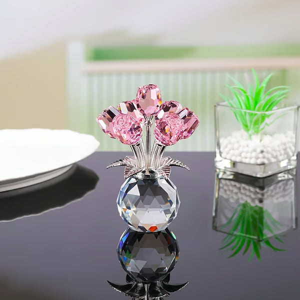 🌹Eternal Colorful Rose Ornament – A timeless symbol of love and elegance✨