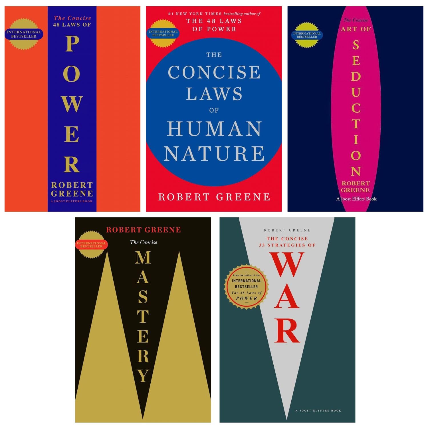 Robert Greene 5-Book Set (CONCISE EDITIONS) – Exact Copy Set