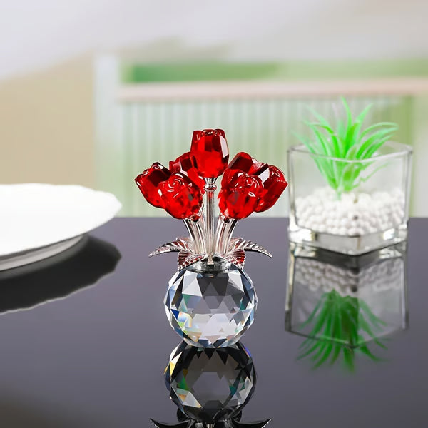 🌹Eternal Colorful Rose Ornament – A timeless symbol of love and elegance✨