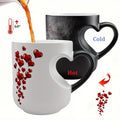 Heart-Shaped Color Changing Ceramic Mug