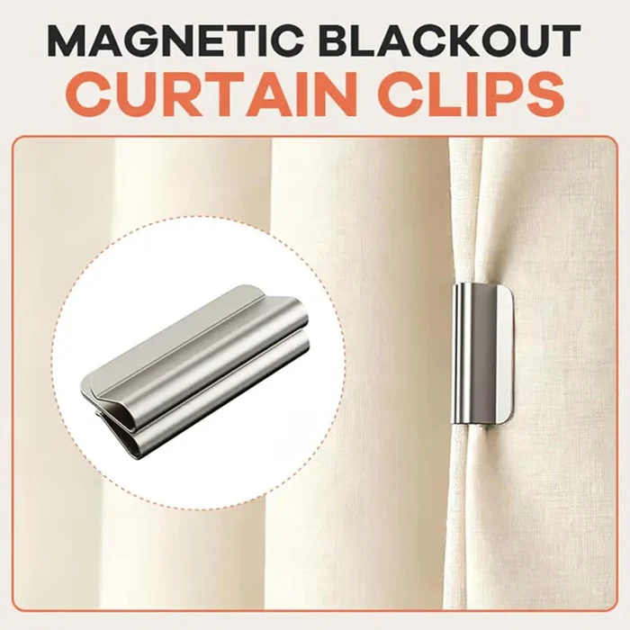 Magnetic Curtain Blackout Clip, Magnetic Curtain Closure Fastener