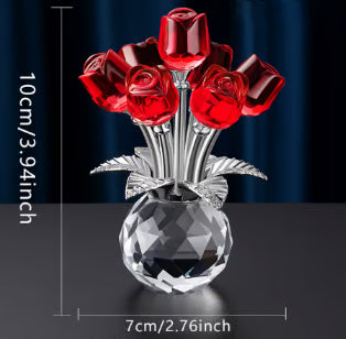 🌹Eternal Colorful Rose Ornament – A timeless symbol of love and elegance✨