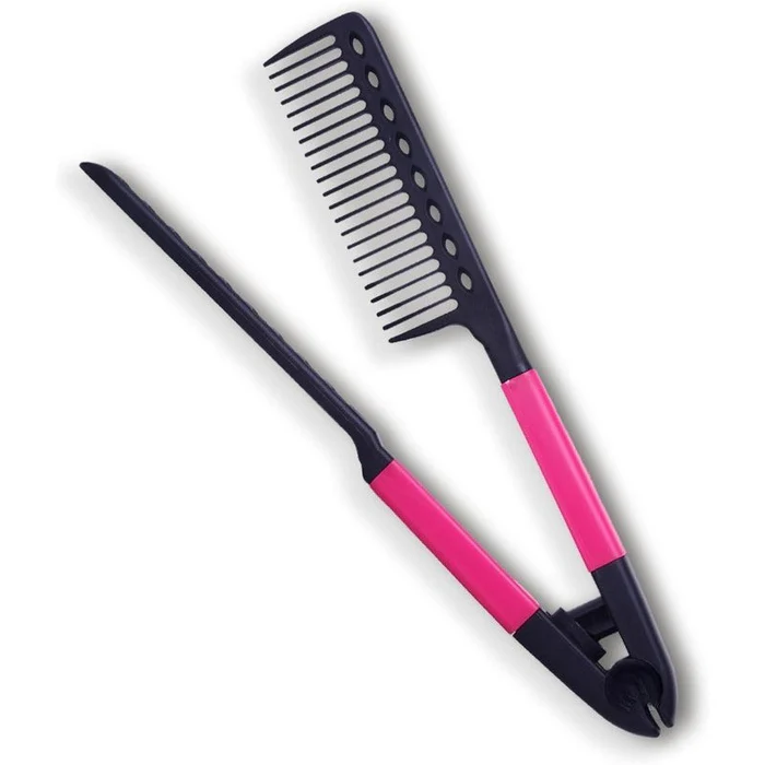 Heat-Resistant V Comb for Hair Straightening & Styling