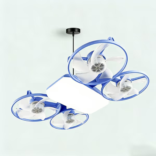 ✨ Drone-Style LED Ceiling Fan Light – Modern Lighting & Airflow in One