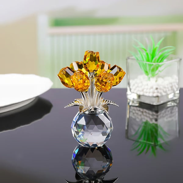 🌹Eternal Colorful Rose Ornament – A timeless symbol of love and elegance✨